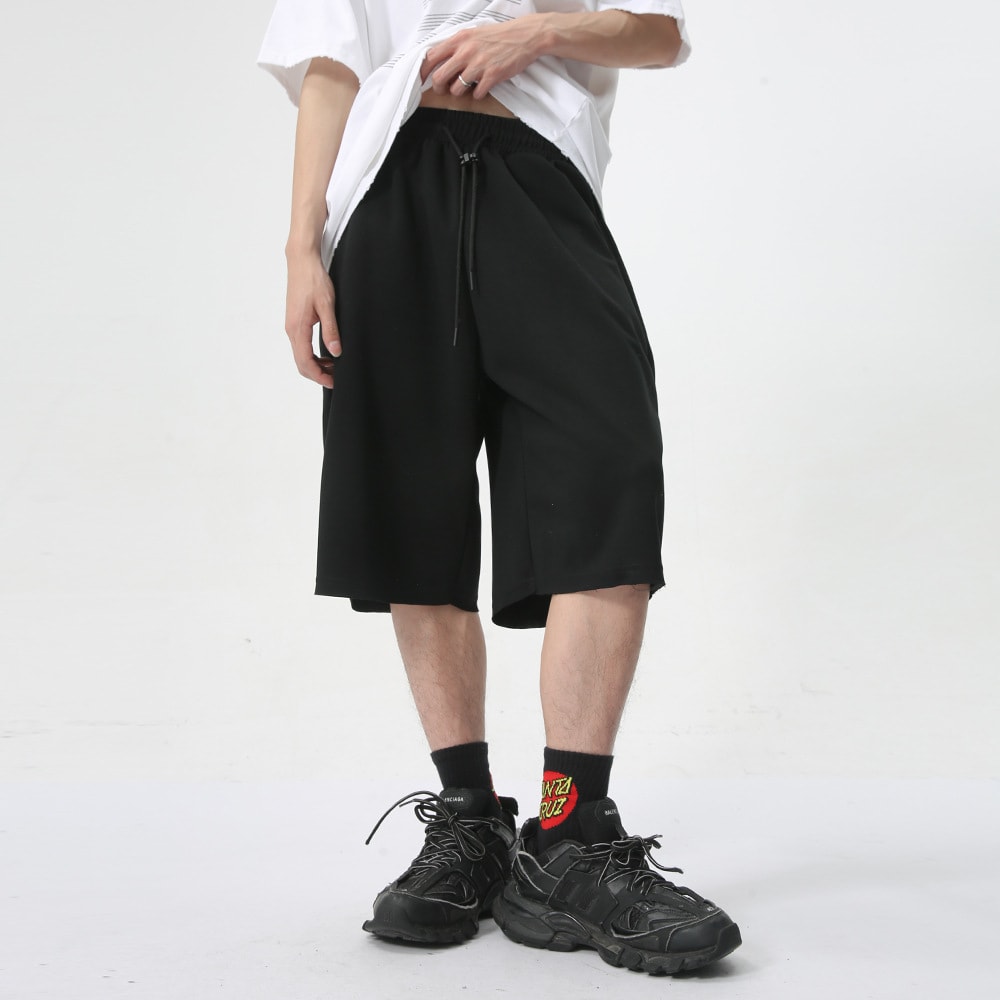 Men's Simplicity Solid Color Casual Shorts view 5
