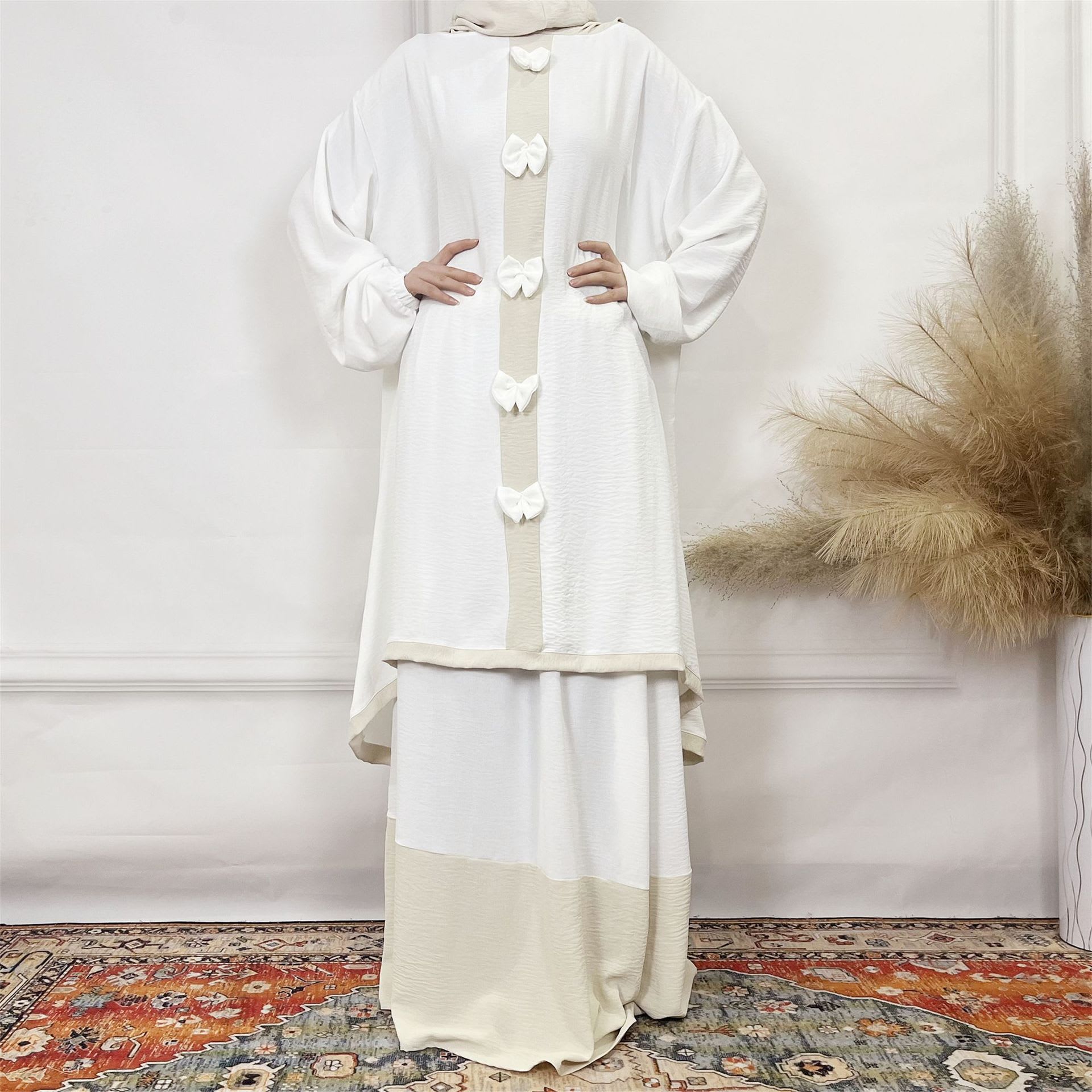 Women's Double-layer Hat Long Sleeve Skirt Suit view 2