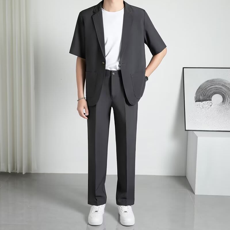 Fashionable All-matching Handsome Half Sleeve Small Suit Suit view 2