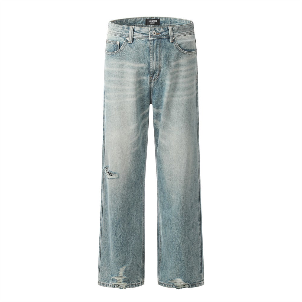 Loose Straight Trousers Retro American Men view 4