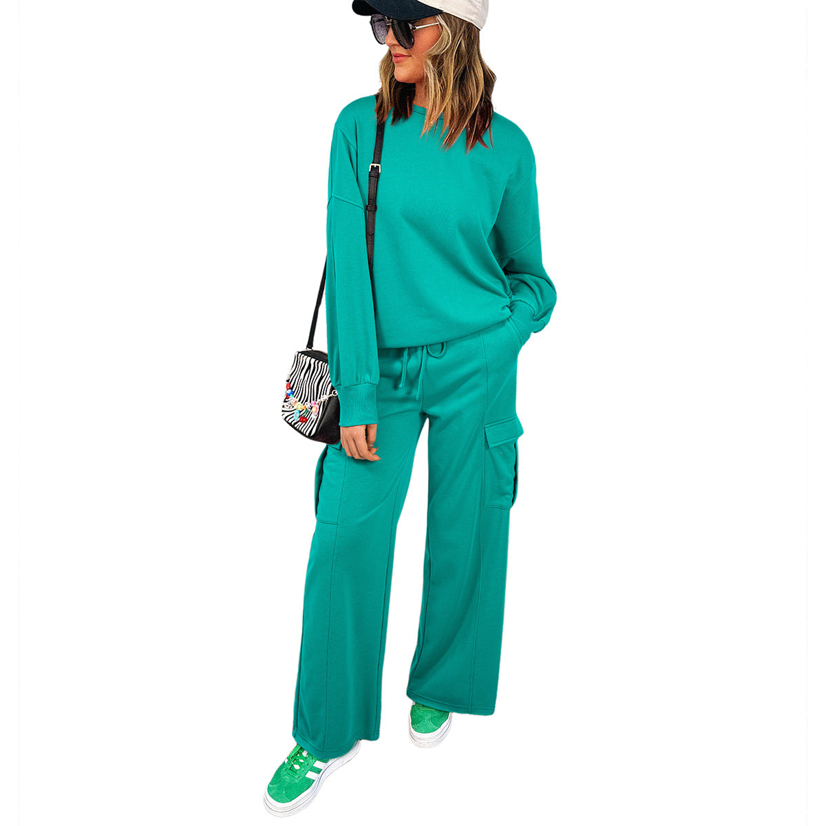European And American Autumn Trousers Long Sleeve Casual Sweatshirt Trousers Two-piece Set view 5