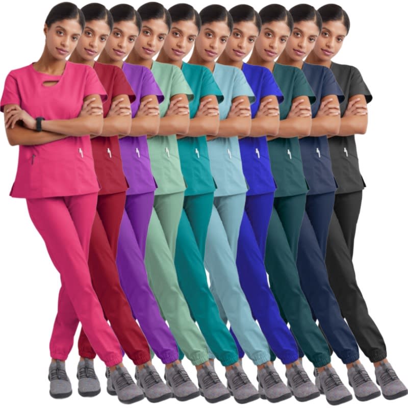 Short Sleeve Hollow Work Clothes Hospital Operating Room Hand-washing Clothes Suit view 16