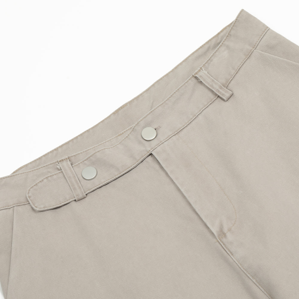 Design Pleated Loose Straight Trousers Men's Overalls view 11