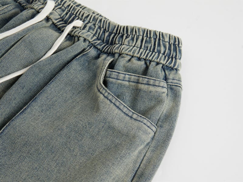 Fashion Straight Denim Pants Men And Women view 4