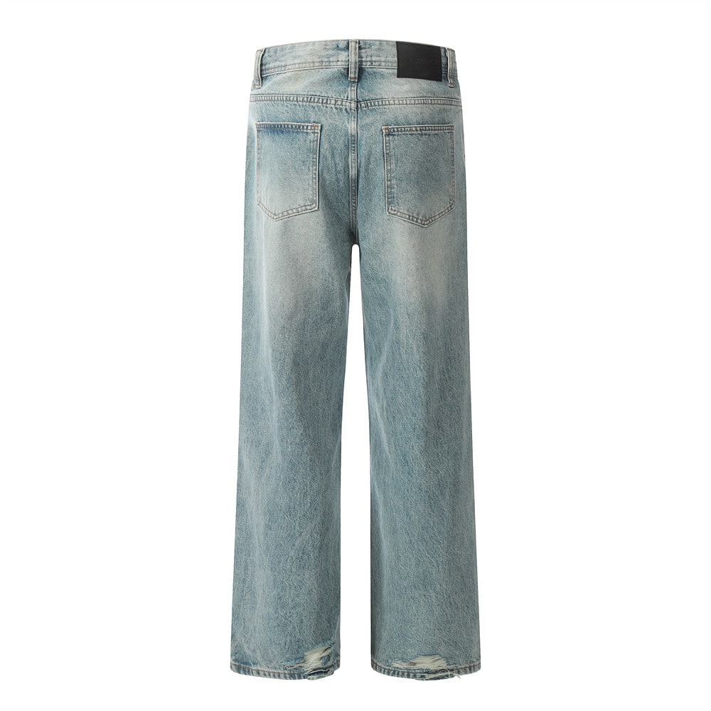 Loose Straight Trousers Retro American Men view 20