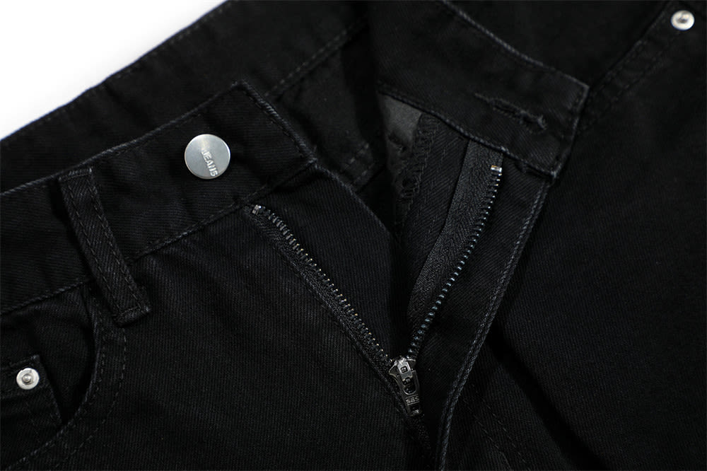 Men's Fashion Denim Horn Mop Pants view 14