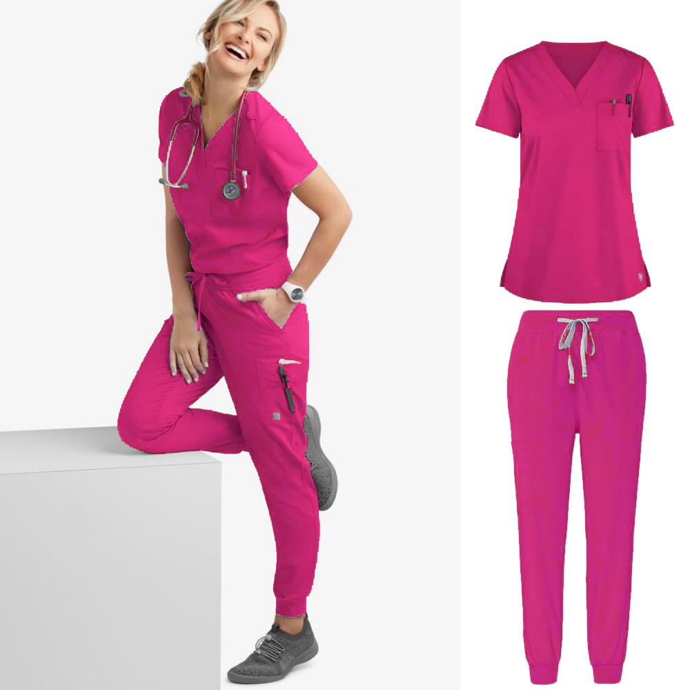 Hand Washing Split Suit Short Sleeve Hand-brushing Suit Beauty Pet Stomatologist Nurse Overalls view 22