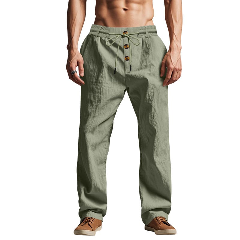 Men's Trousers Breathable Skin-Friendly Loose Fit Casual Beach Pants For Sports Summer view 17