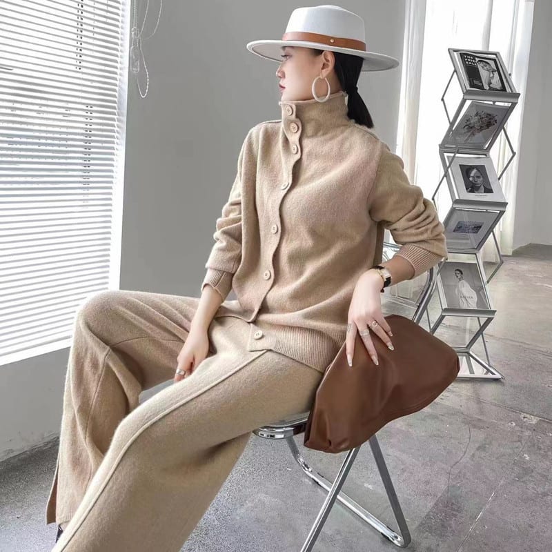 Fashion Casual Knitting Suit Women's Autumn And Winter New view 3