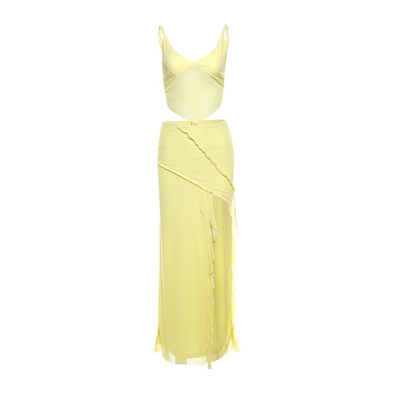 Fashion All-match Wave Slit Skirt Suit Women view 23