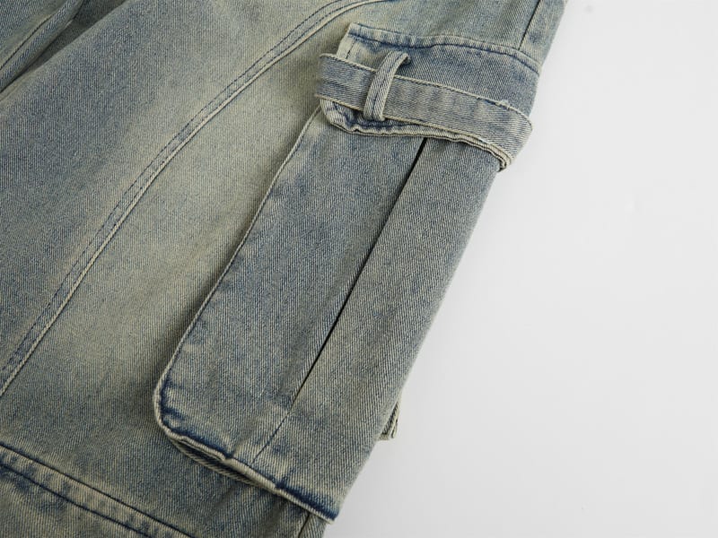 Fashion Straight Denim Pants Men And Women view 10