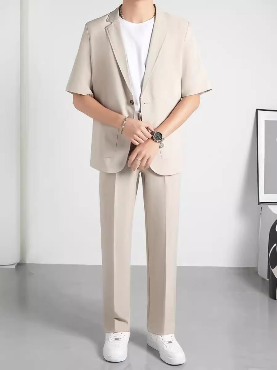Fashionable All-matching Handsome Half Sleeve Small Suit Suit view 10