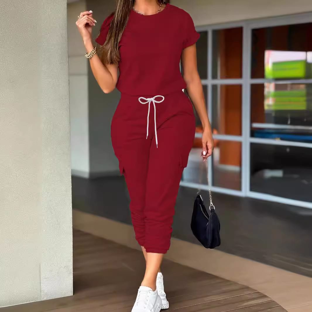 Top And Cargo Jogger Pants Two-piece Suit view 3
