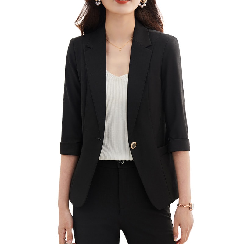 Women's Slim-fit 34 Sleeve Professional Suit view 4