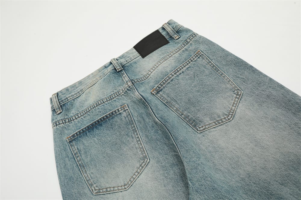 Loose Straight Trousers Retro American Men view 19