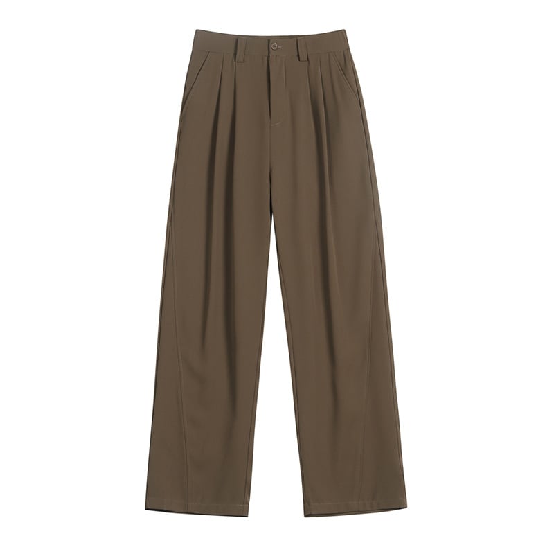 Ice Silk Draping Casual Suit Pants New Chinese Straight view 2