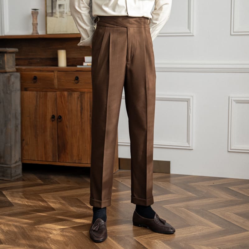 Men's British Retro Versatile Pants view 6
