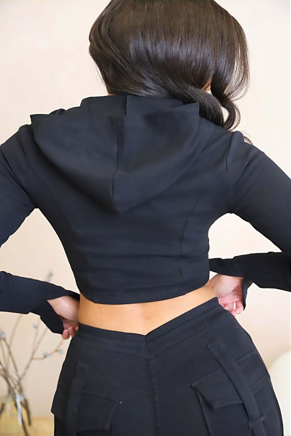 Cargo Pants With Pockets High Waist Drawstring Wide Leg Straight Trousers For Women Overalls view 18