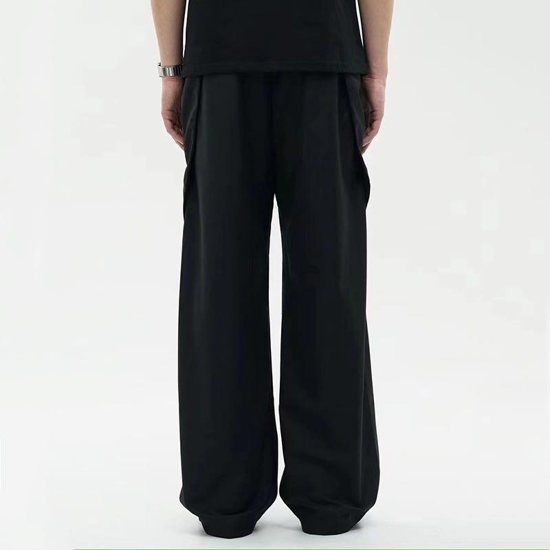 Gray Leisure Cargo Suit Pants Men's Summer Three-dimensional Pocket view 6