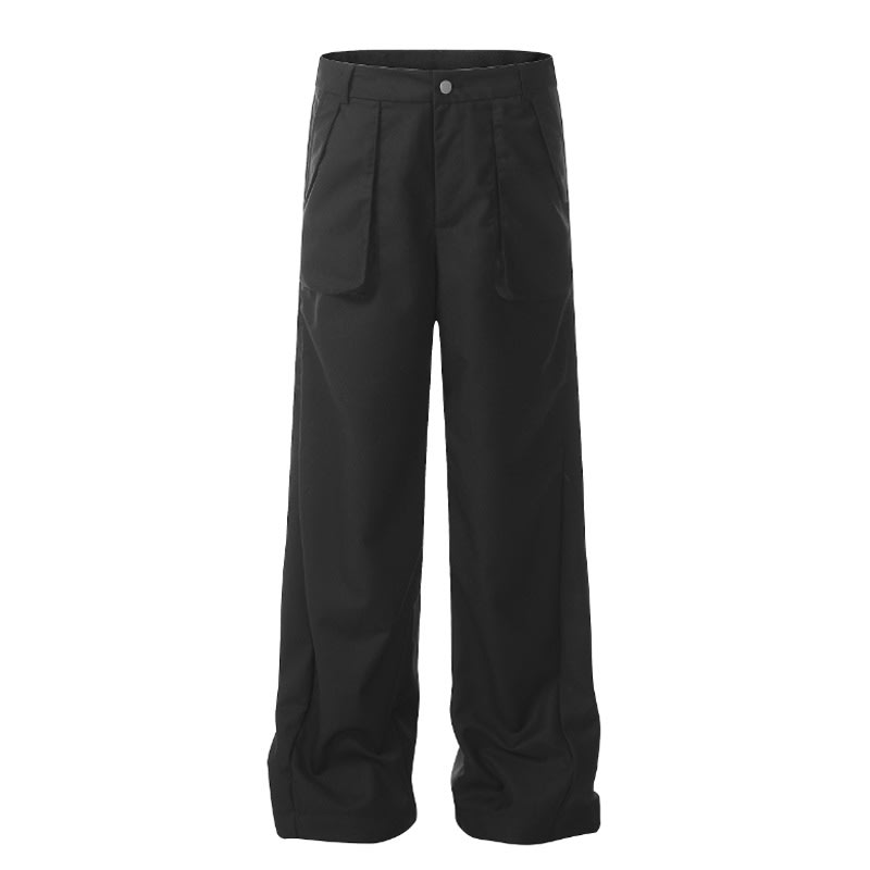 Gray Leisure Cargo Suit Pants Men's Summer Three-dimensional Pocket view 8