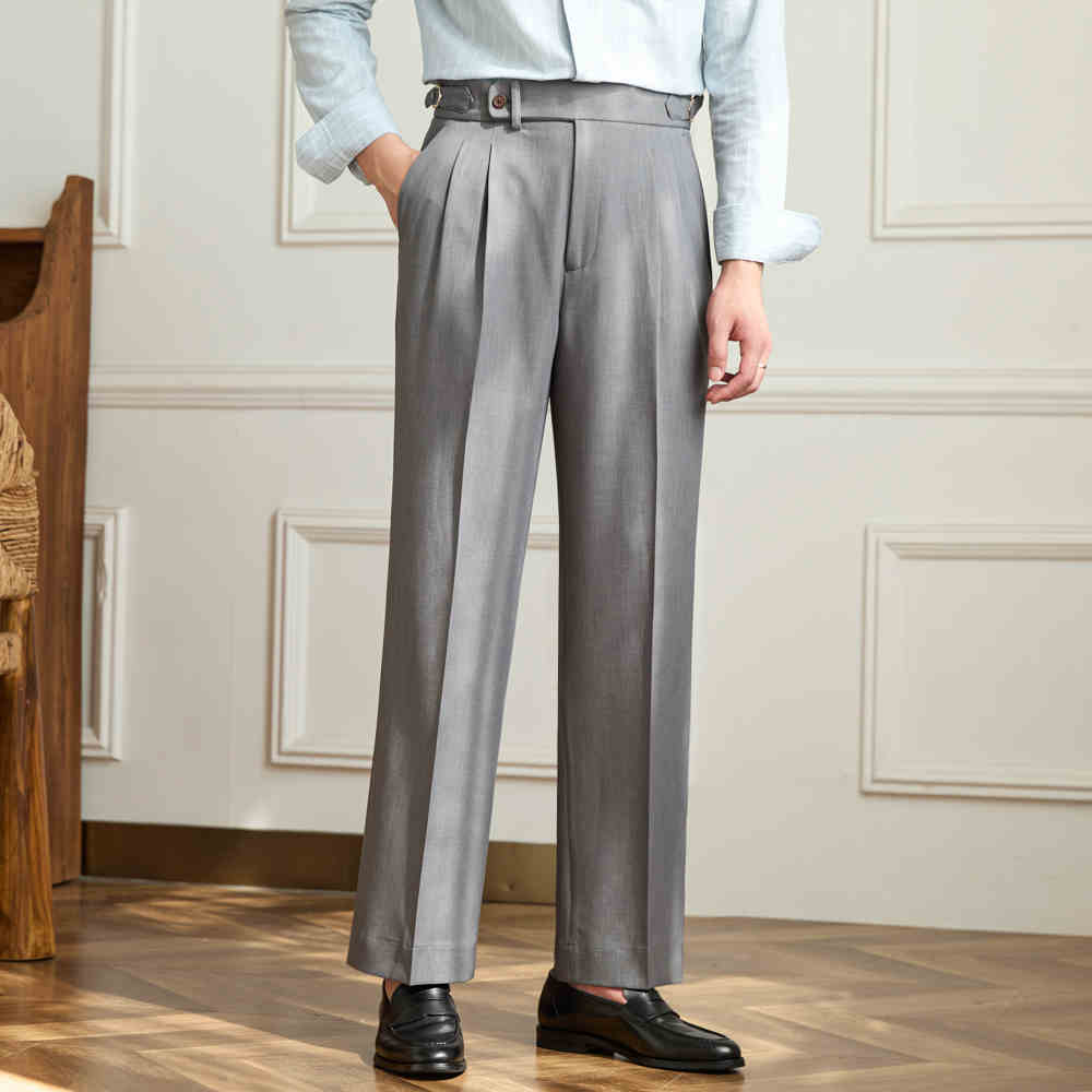 Wide-leg Casual Pants Breathable Non-ironing High Waist Loose Trousers view 4