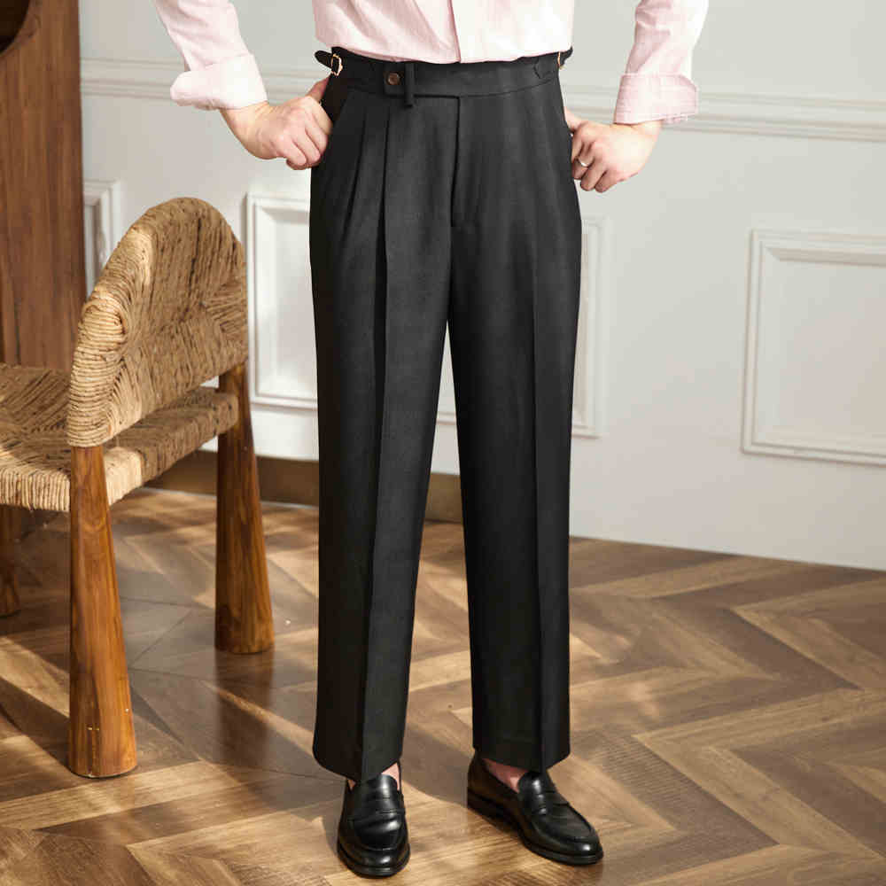 Wide-leg Casual Pants Breathable Non-ironing High Waist Loose Trousers view 3