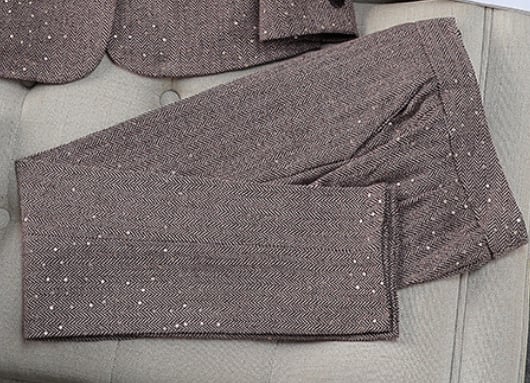 New Gray Professional Long Sleeve Women's Two-piece Suit view 9
