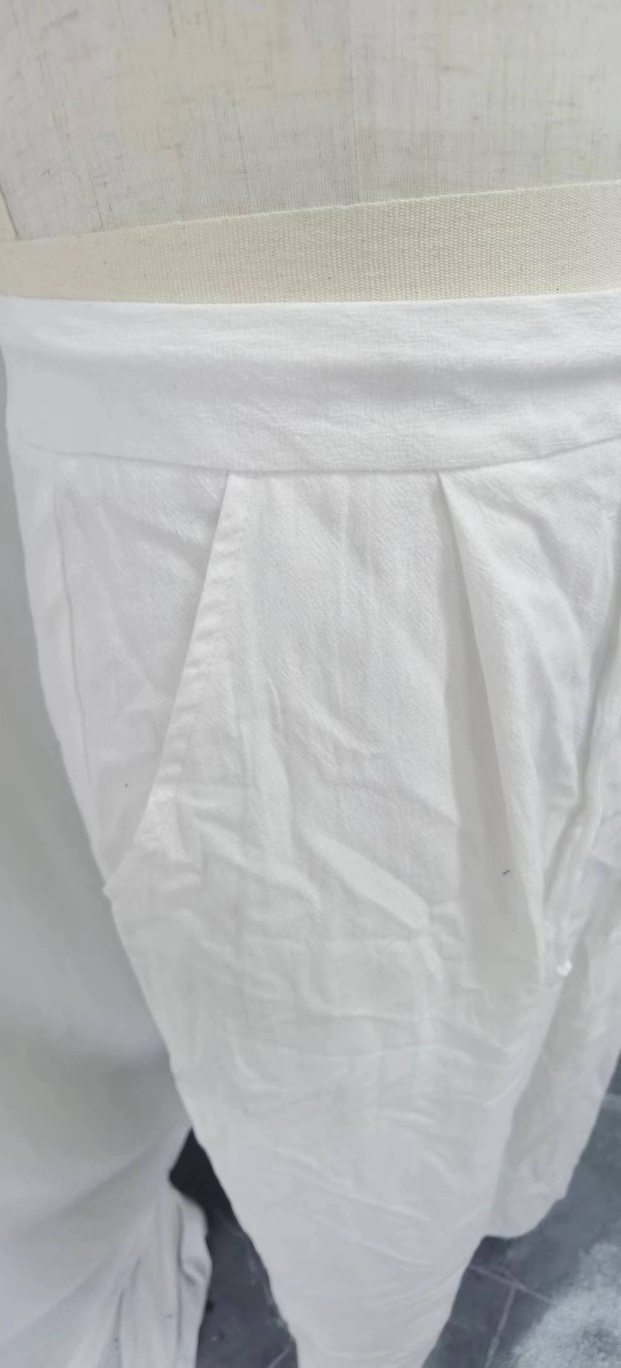 Fashion Men's Cotton And Linen Casual Trousers view 3
