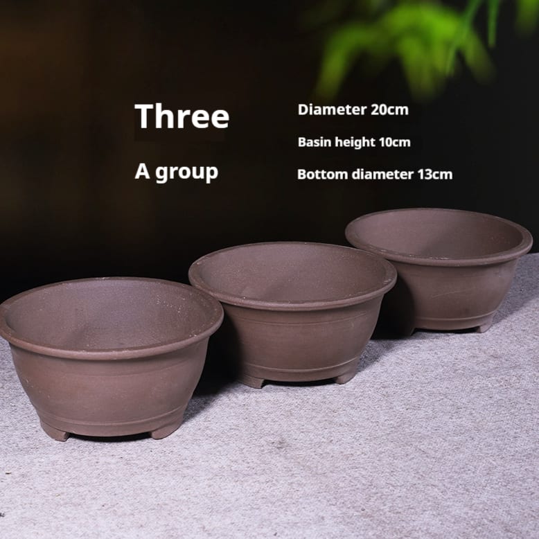 Purple Sand Flower Pot Large Balcony Vegetable Planting view 9