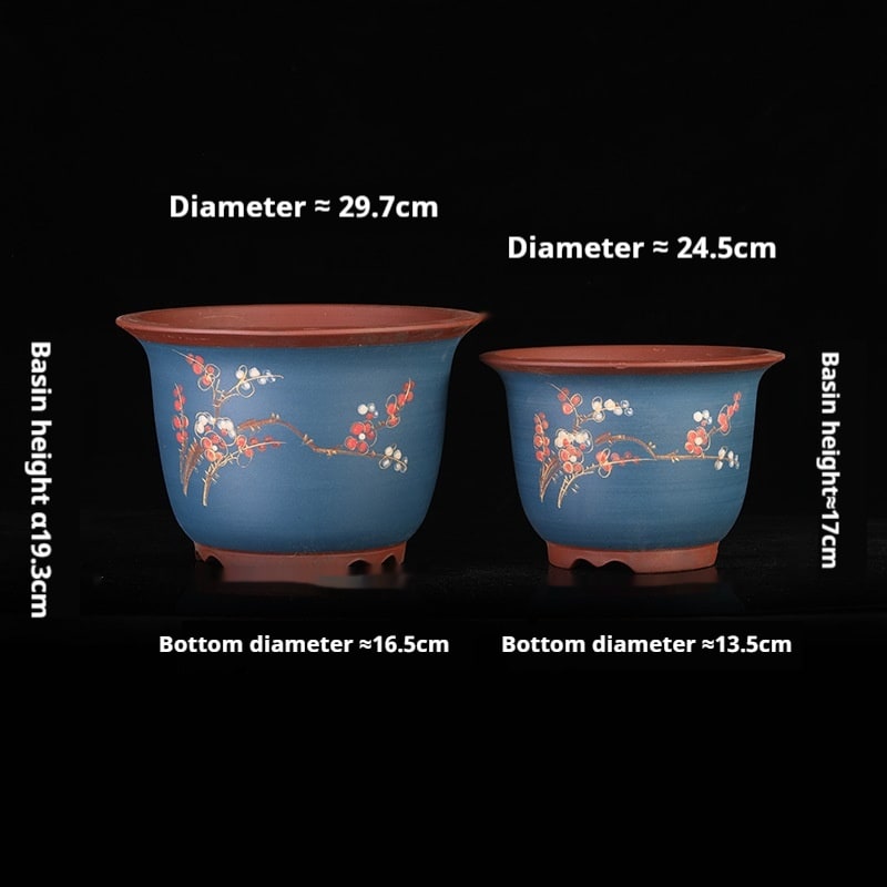 Purple Sand Flower Pot Large Balcony Vegetable Planting view 46
