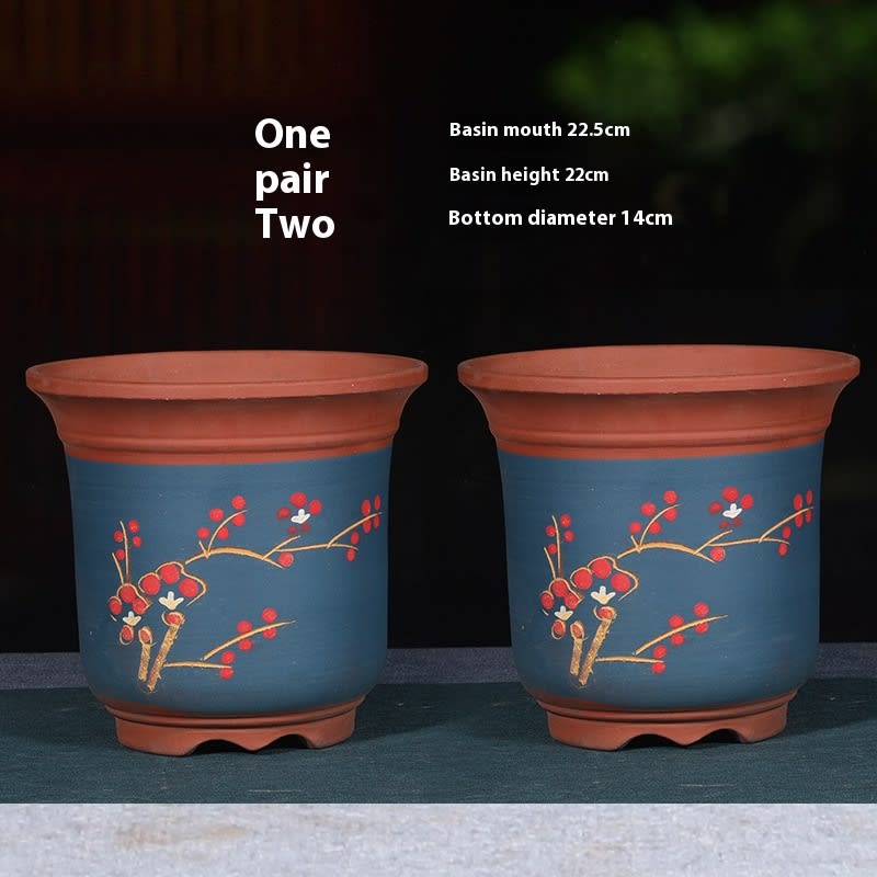 Purple Sand Flower Pot Large Balcony Vegetable Planting