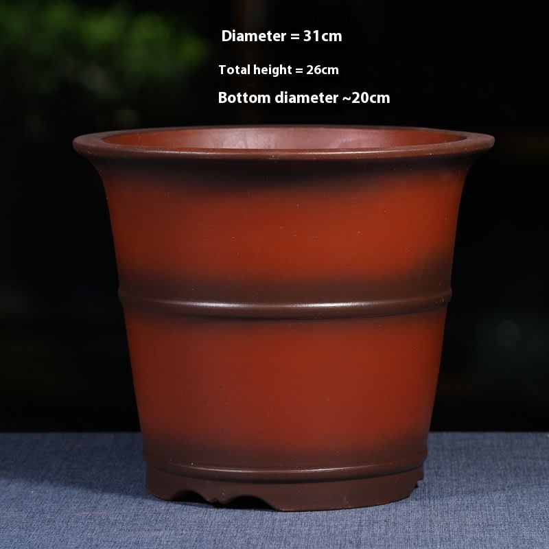 Purple Sand Flower Pot Large Balcony Vegetable Planting view 12