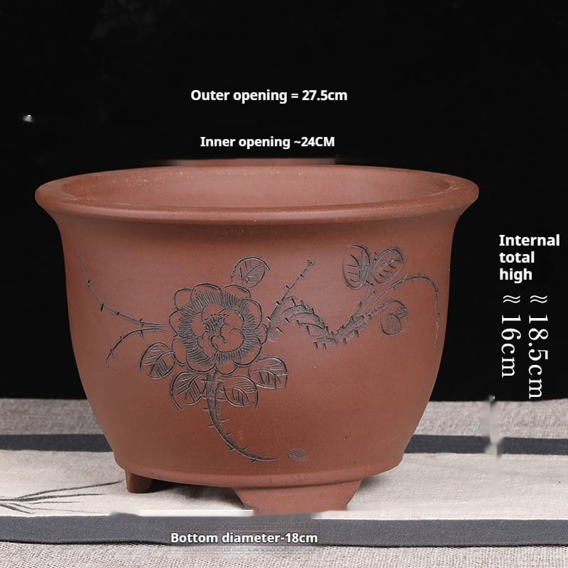 Purple Sand Flower Pot Large Balcony Vegetable Planting view 40