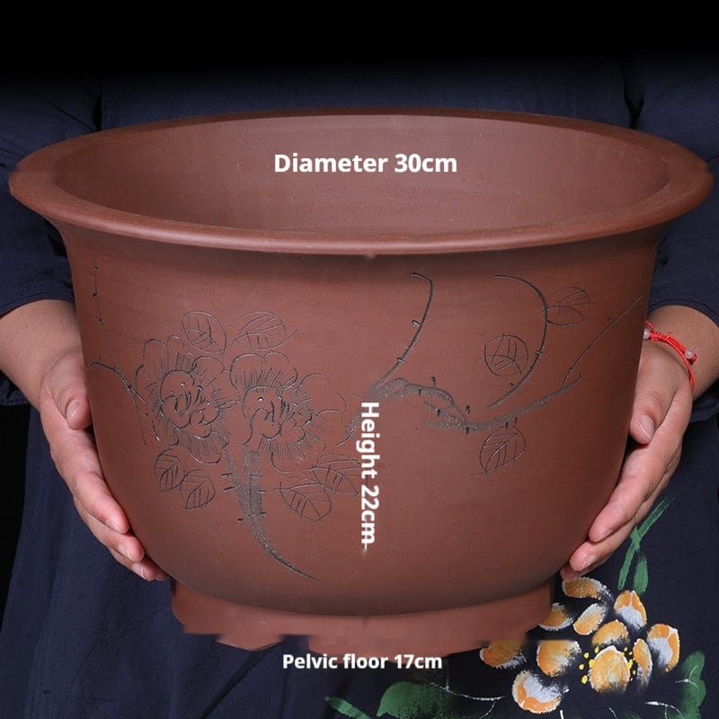 Purple Sand Flower Pot Large Balcony Vegetable Planting view 18