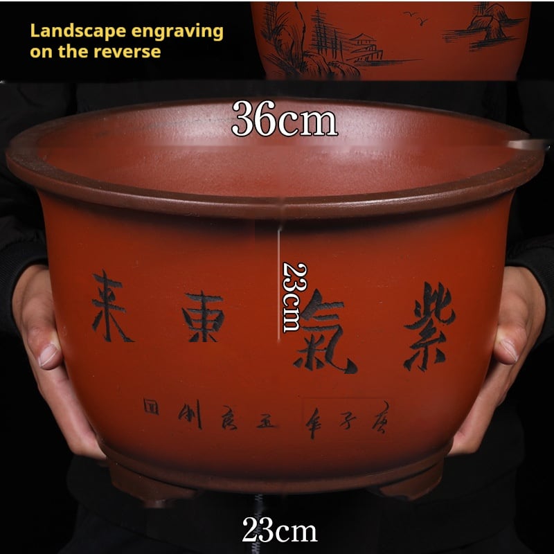 Purple Sand Flower Pot Large Balcony Vegetable Planting view 21