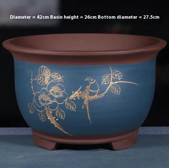Purple Sand Flower Pot Large Balcony Vegetable Planting view 92