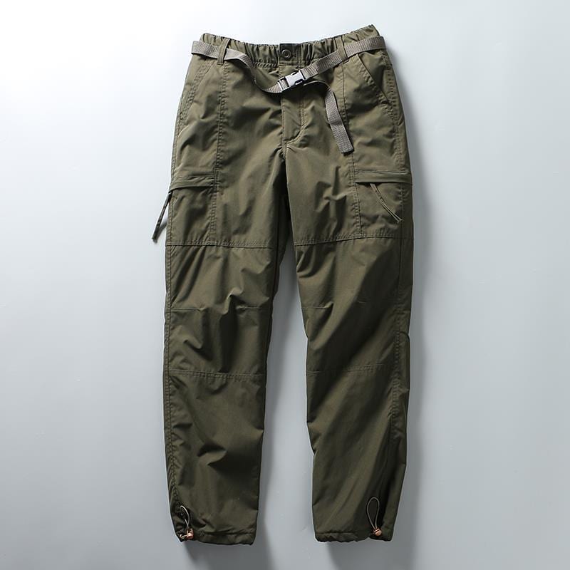 Men's Solid Color Elastic Casual Japanese Overalls view 3
