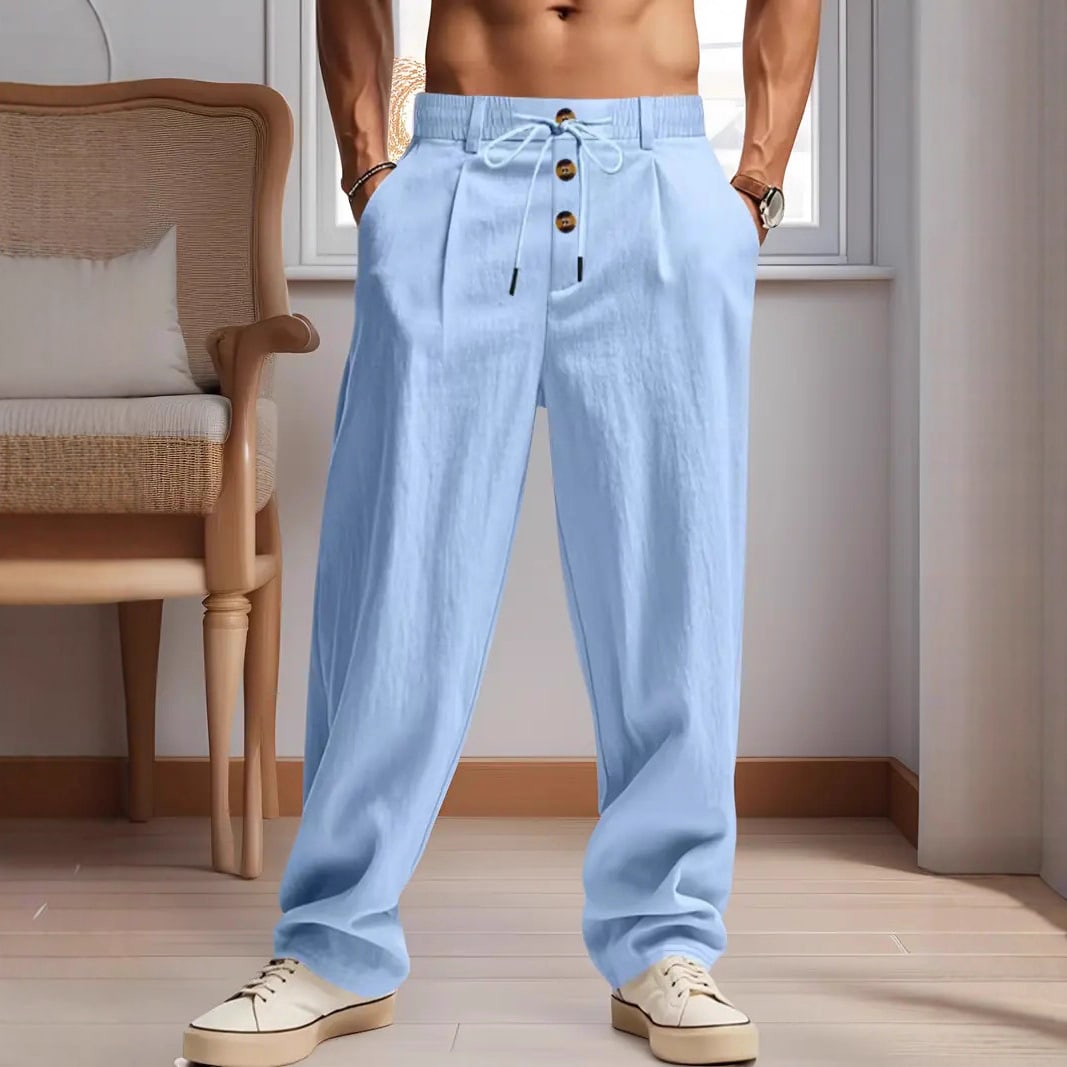 Men's Trousers Breathable Skin-Friendly Loose Fit Casual Beach Pants For Sports Summer view 18