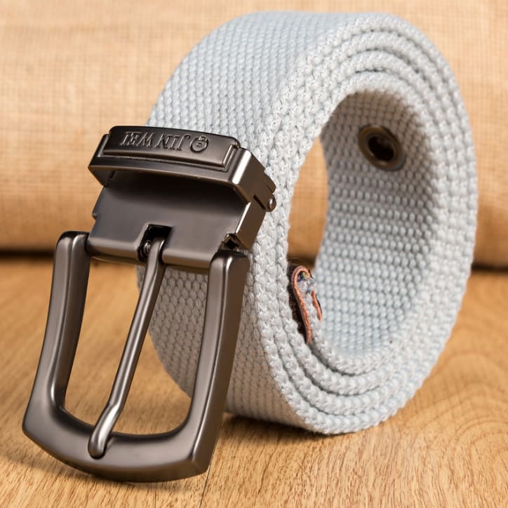 Men's Outdoor Buckle Thick Woven Canvas Belt view 5