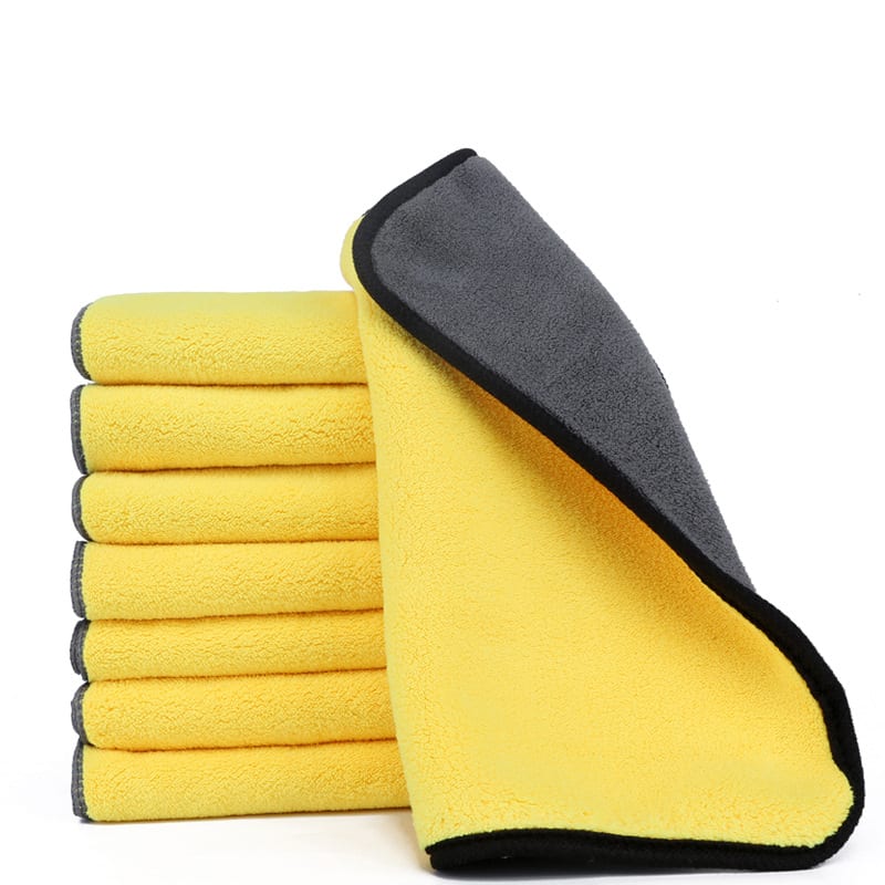 Two Color Double Sided Cleaning Car Wash Towel view 5
