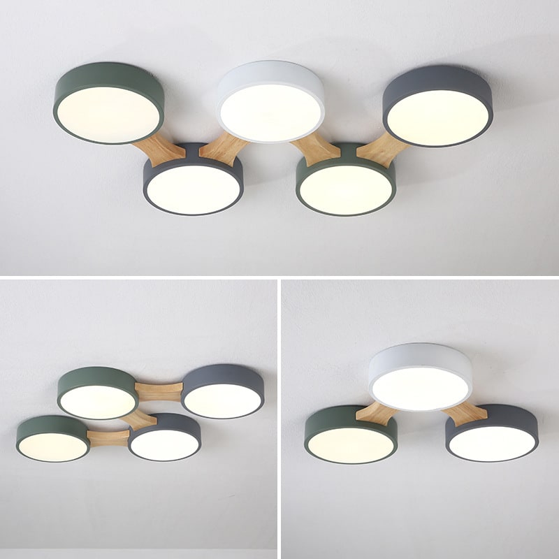 Simple Living Room Bedroom Nordic Led Ceiling Lamp view 3