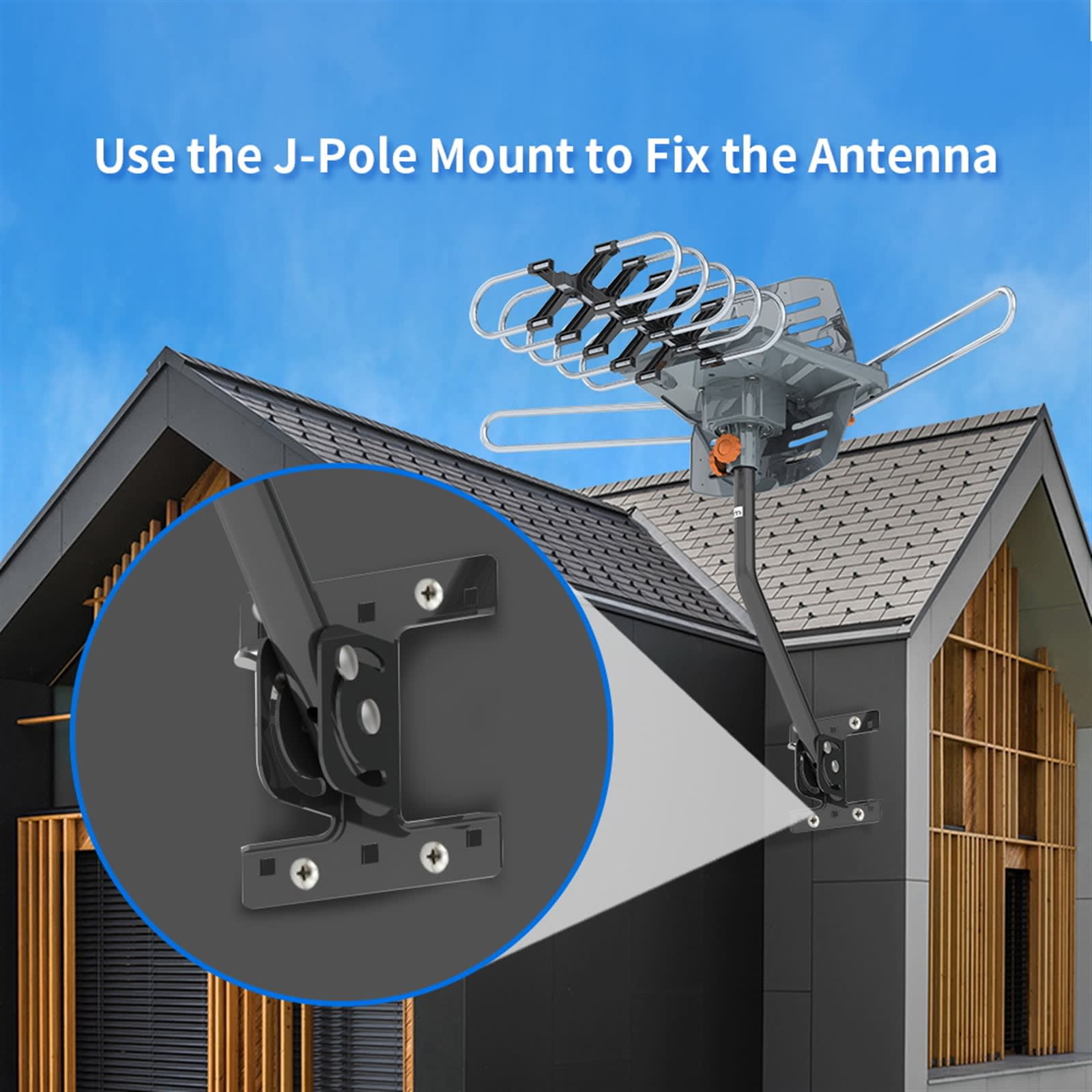 Outdoor Antenna, Without Bracket, 360 Degree Rotation Of US Spec view 14