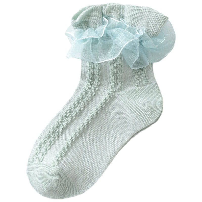 Spring And Autumn Thin Winter Girl Princess White Dance Dance Baby Socks view 5