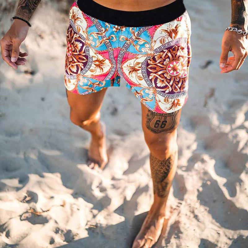 Men's Printed Casual Quick Dry Beach Pants view 4