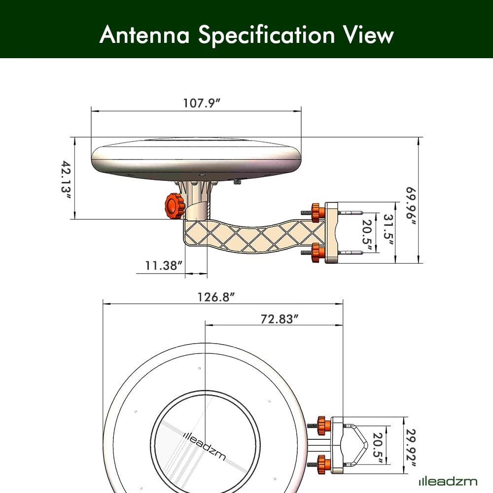 TA-A1 360 Degree Steering TV Antenna UV Dual Band 47-860 MHz 15-18dB HD Outdoor, Forbidden Platform - Walmart, Amazon view 12