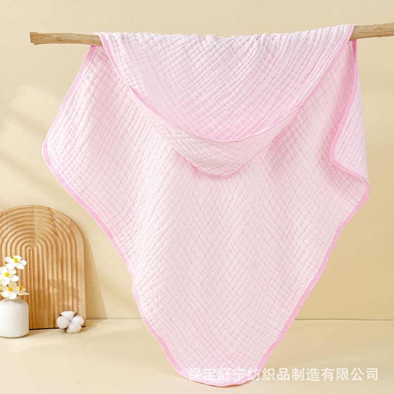 Hooded Baby Towels For Newborn Muslin Cotton Baby Bath Towel With Hood For Babies, Infant, Toddler And Kids, Large 90x90cm, Soft And Absorbent Newborn Essential view 9