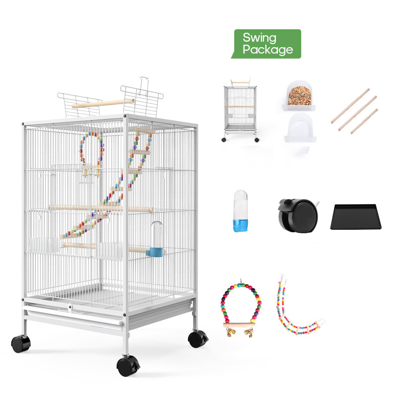 Parrot Xuanfeng Bird Cage With Feeder Toy Grass Nest Breeding Box view 6