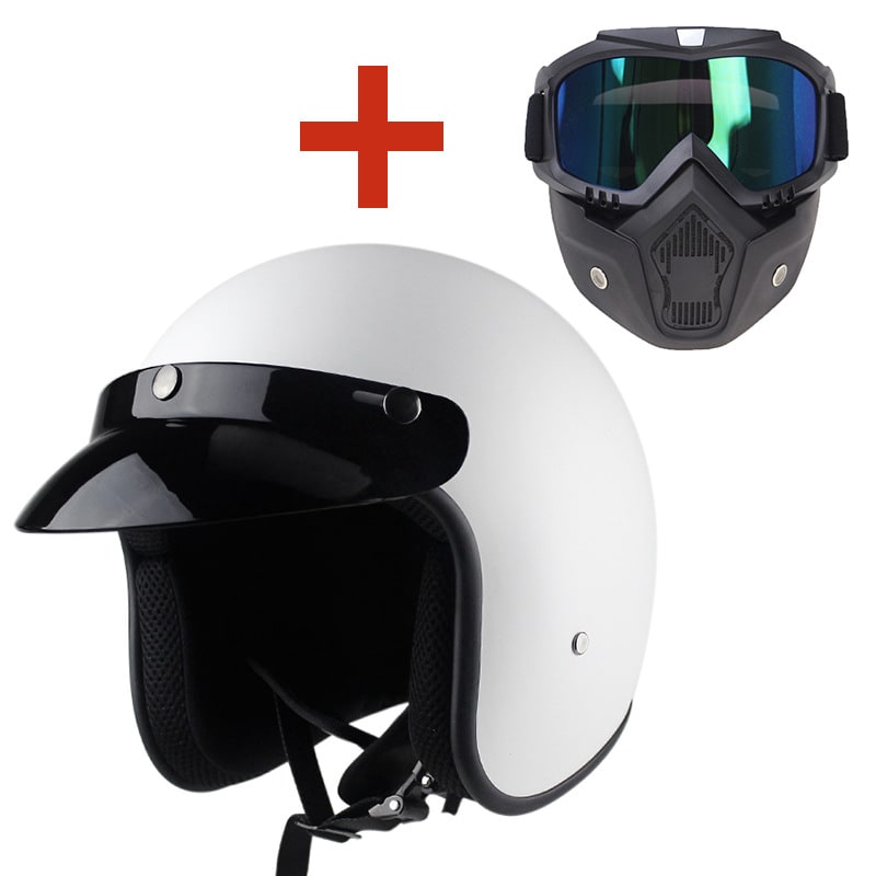 Retro Motorcycle Helmet Male Motorcycle view 9