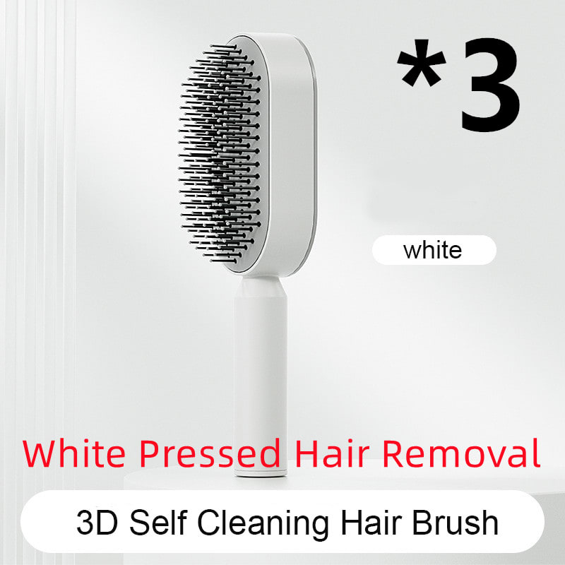 Self Cleaning Hair Brush For Women One-key Cleaning Hair Loss Airbag Massage Scalp Comb Anti-Static Hairbrush view 36