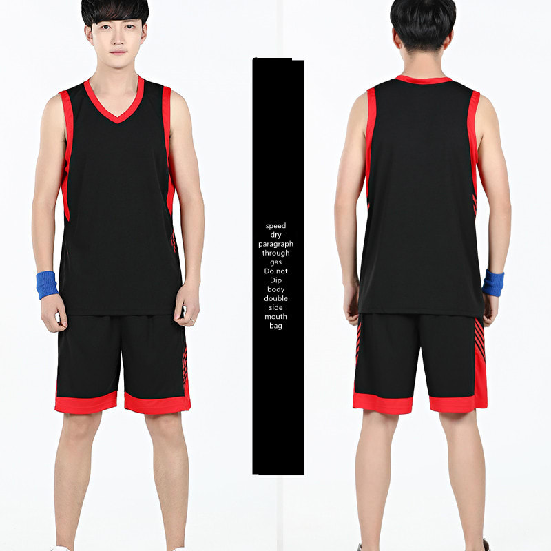 Basketball Sports Suit Men's Summer Casual Wear Sleeveless Thin Vest Running Suit Shorts Sportswear view 2